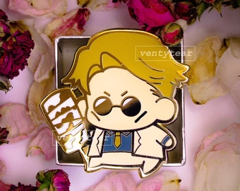 Overtime JK Sorcery cute chibi/ 2 inch gold hard enamel pin