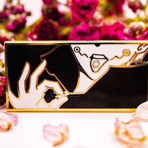 JK Sorcery cursed speech|| 2.75 inch gold hard enamel pin