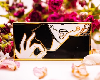 JK Sorcery cursed speech|| 2.75 inch gold hard enamel pin