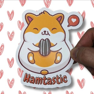 Large Hamster Sticker, Rodent Sticker, Pet Sticker, Cute Animal Stickers, Hamster Gift
