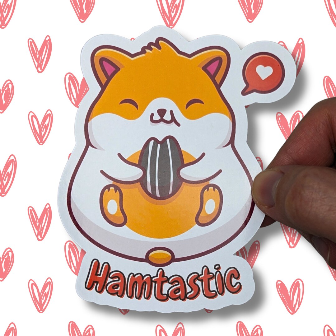 Large Hamster Sticker Rodent Sticker Pet Sticker Cute - Etsy