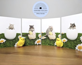 Easter Cards Set, Gerbil Card, Animal Cards, Easter Card Handmade, Easter Gifts, Animal Easter Animals, Easter Eggs, A6 Cards with animals