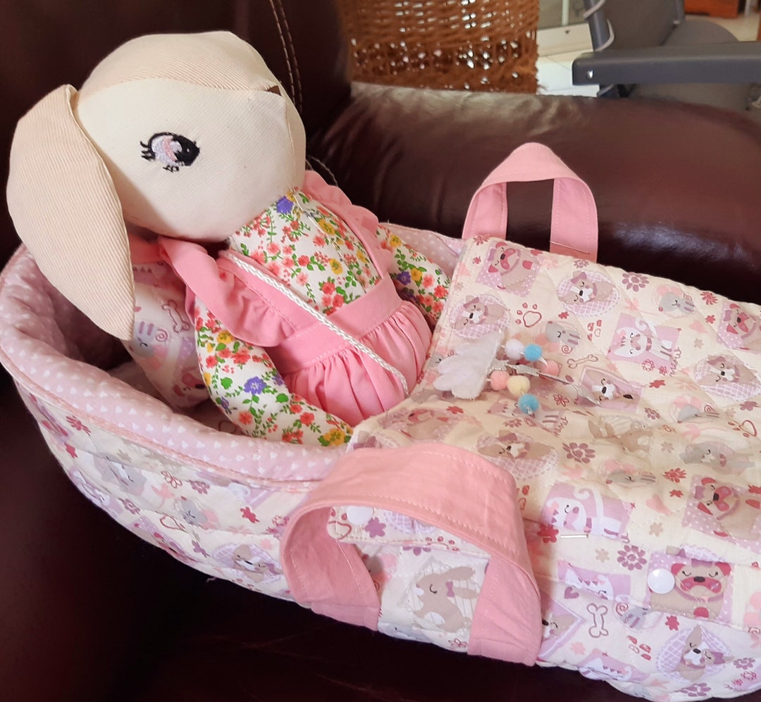 Pattern in PDF. Hood Cover Pillow Mattress and Decorative Mobile. for Rag Doll or