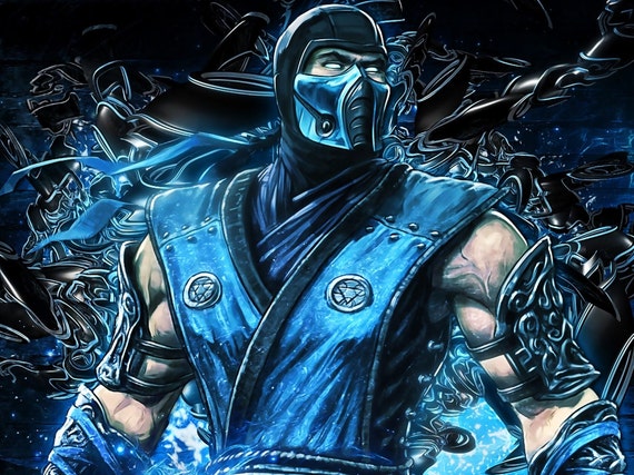 Buy Mortal Kombat Sub Zero Digital Wall Art NFT Online in India 