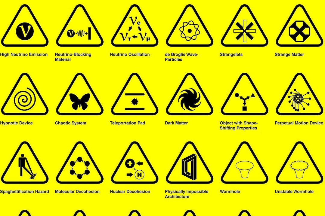 SCP Foundation Dr. Gear Warning Signs Collection Digital Wall Art NFT