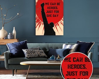 We Can Be Heroes Poster: Motivational Wall Art (Digital Download)