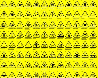 SCP Foundation All Warning Signs Collection Digital Wall Art NFT Hight Resolution