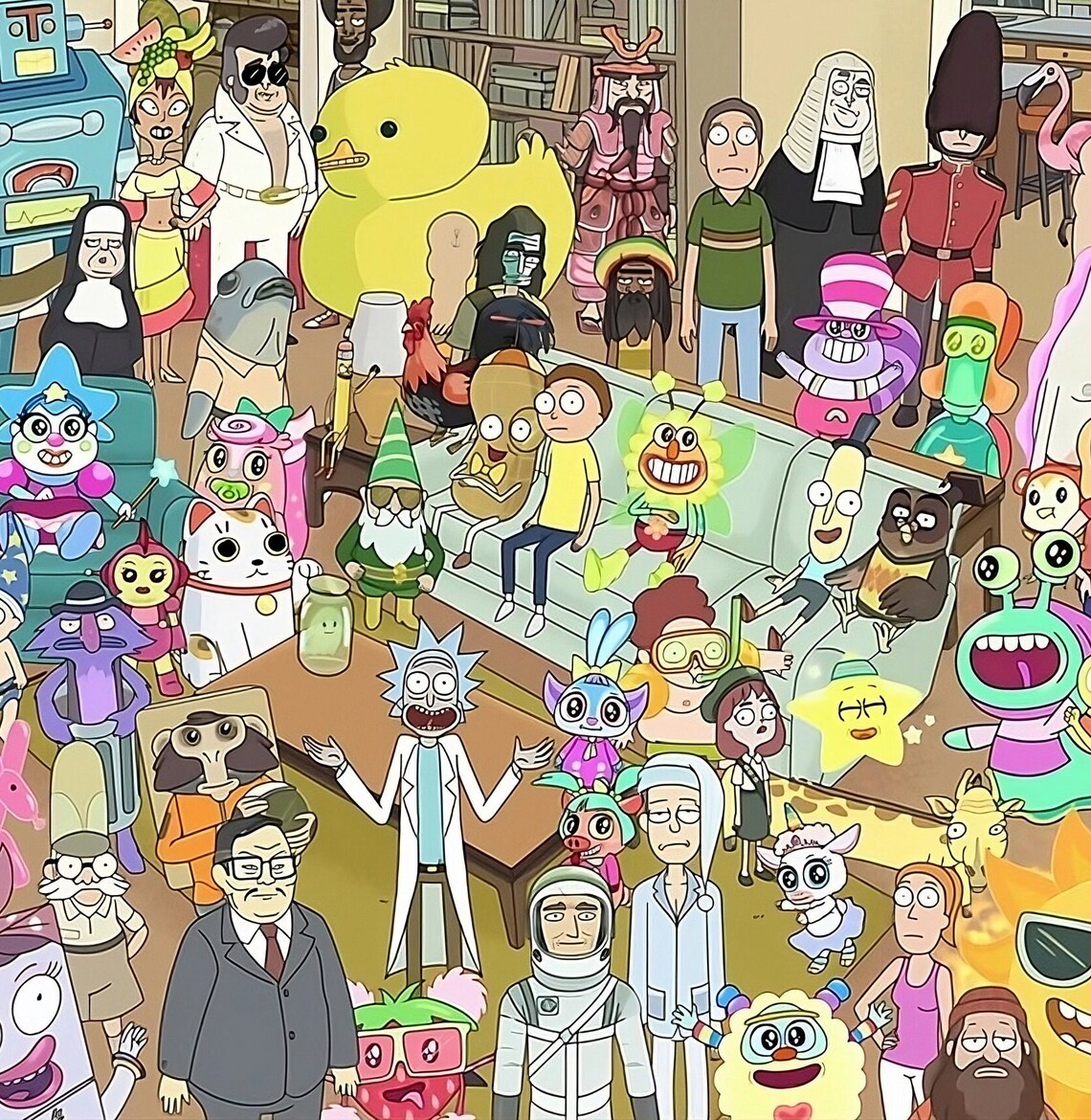 Rick and Morty All Characters Collection Wall Art Digital Print Poster ...