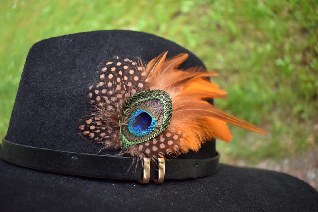 Handmade Hat Feathers: Western Style Fedora, Trilby - Etsy display picture 1