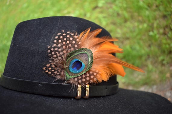Handmade Hat Feathers: Western Style Fedora, Trilby - Etsy display picture 2