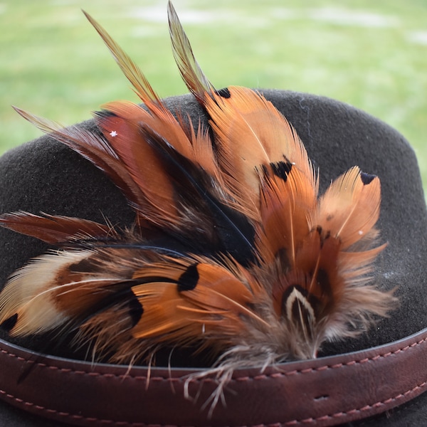 Hat feathers for man, woman, unisex, handmade, western style,  texas cowboys 33