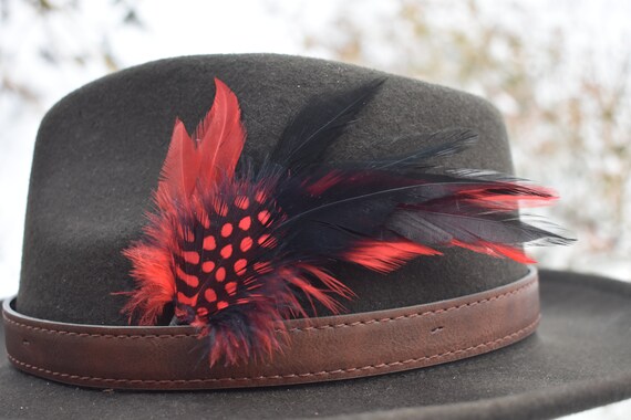 Mens sales hat feathers