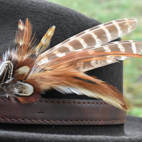 Hat feathers for men, women, unisex, handmade, Trilby, Fedora hat. 24