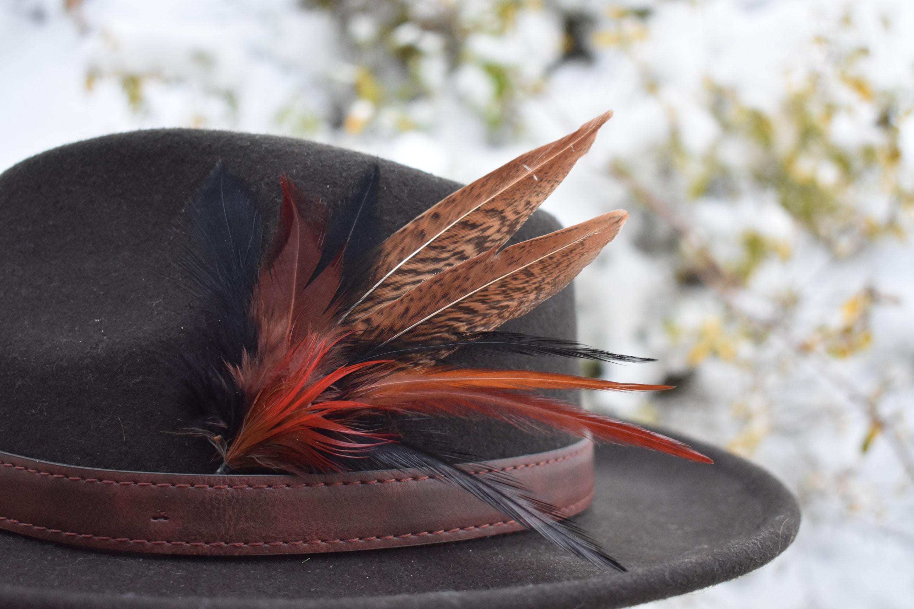 Hat Feathers for Men, Women, Unisex, Handmade, Western Style