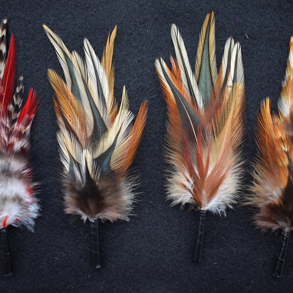 Chapeau en plumes pour homme, femme, unisexe