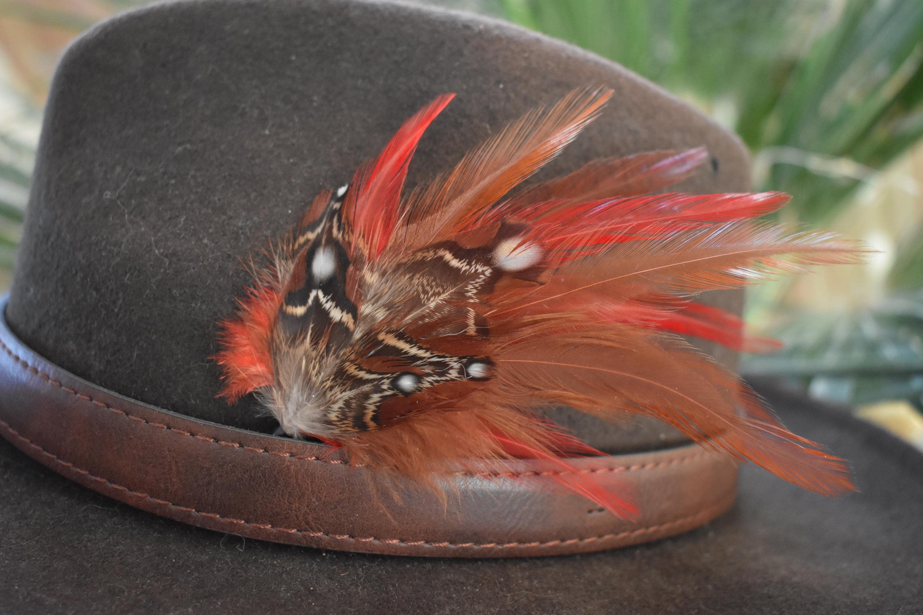 Chapeaux marrons en laine pour homme