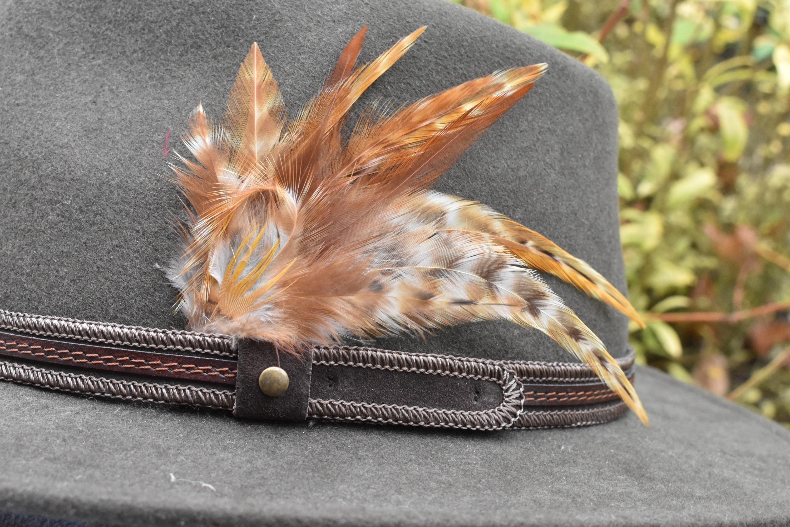 Natural Assorted Feathers Piume per cappelli da 12 pezzi, piccole piume per cappelli, piume naturali assortite per cappelli da cowboy, piume colorate artigianali per cappelli da cowboy(12 stili
