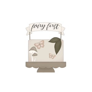 Cake With Banner Cookie Cutter