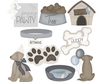 Puppy Birthday Cookie Cutters