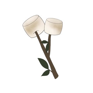 Roasted Marshmallow Camping Cookie Cutter
