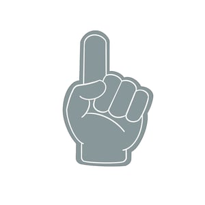 Foam Finger Cookie Cutter