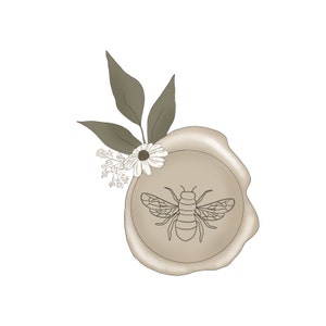 Greenery Wax Seal Cookie Cutter