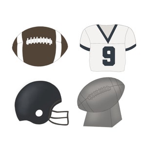 Mini Football Cookie Cutters