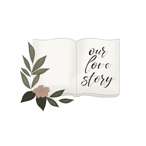 Greenery Book Cookie Cutter