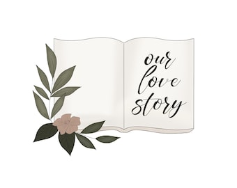 Greenery Book Cookie Cutter