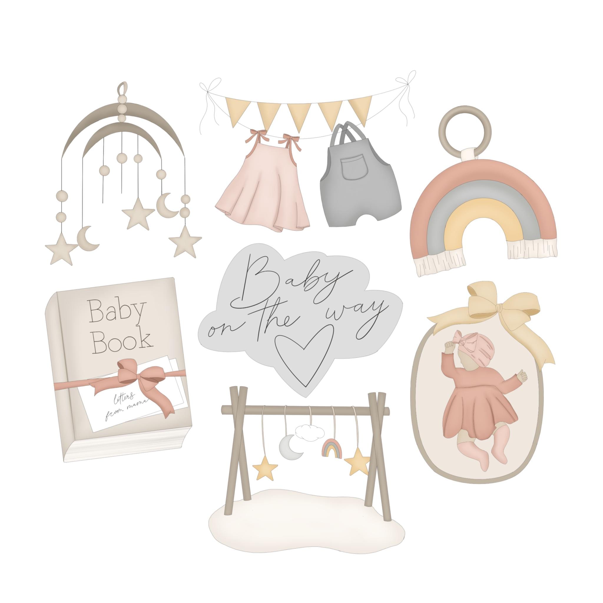 Babyshower koekjes (beertje rammelaar