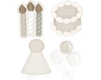 Mini Birthday Cookie Cutters
