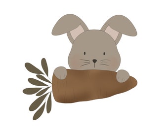 Carrot Bunny Cookie Cutter