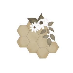 Floral Honeycomb Cookie Cutter