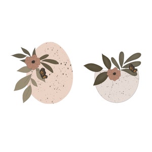 Mini Floral Egg Cookie Cutters