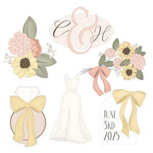 Whimsical Wedding Cookie Cutters
