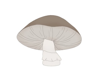 Short Mushroom Cookie Cutter