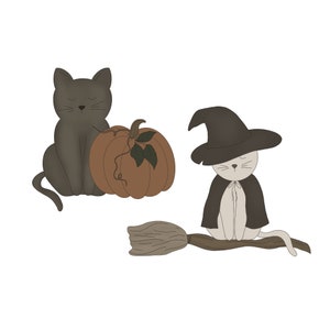 Cat Halloween Cookie Cutter Set