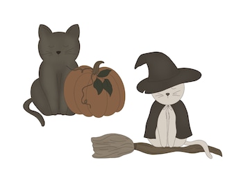 Cat Halloween Cookie Cutter Set