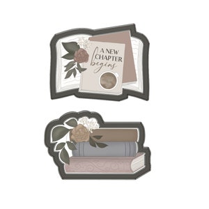 Book Stack Cookie Cutters - Etsy