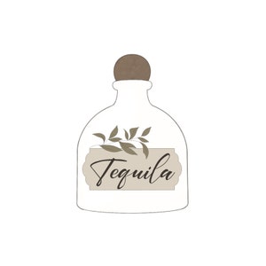 Tequila Bottle Cookie Cutter