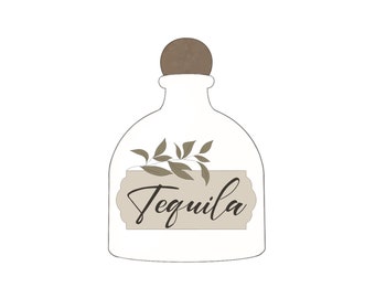 Tequila Bottle Cookie Cutter