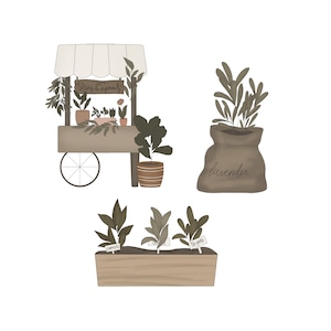 Foremki do ciastek Garden Market