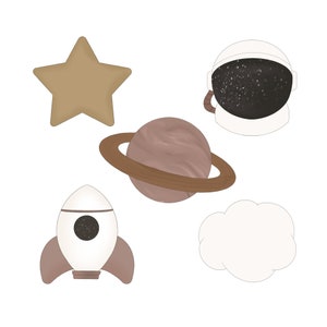 Mini Space Cookie Cutters