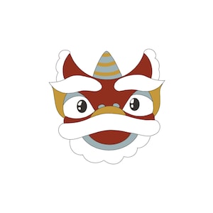 Lion Dance Head CNY Cookie Cutter
