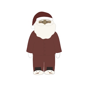 Cozy Santa Christmas Cookie Cutter