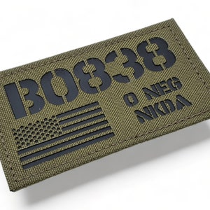 Custom ID panel MINI Velcro® Patch - Multiple flags available - 3.5&#39;&#39; x 2&#39;&#39; - 70 fabrics & 21 backings options