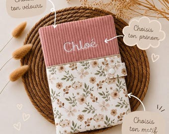 Protège carnet de santé personnalisé,avec prénom,Cadeau de Naissance , accessoire bébé