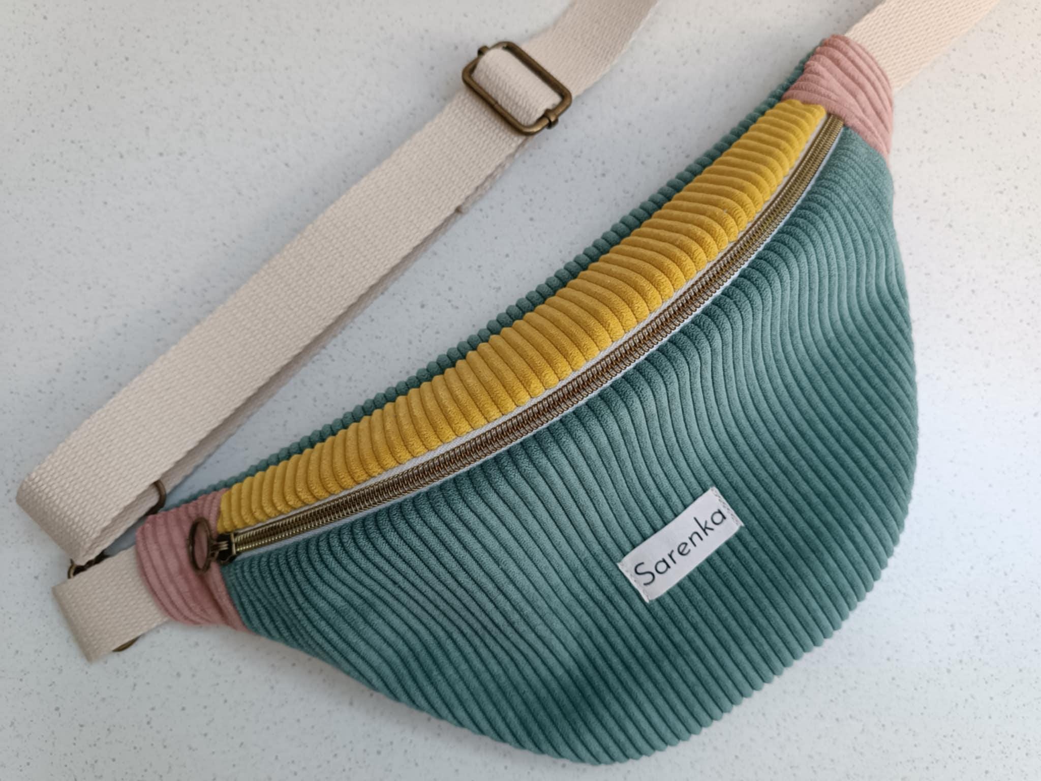 Sac Banane En Velours Côtelé Unisexe – 33x16x9 Cm, Bandoulière Réglable, Style Minimaliste Blanc | Pour Quotidien, Voyage, Sport Et Extérieur - 4