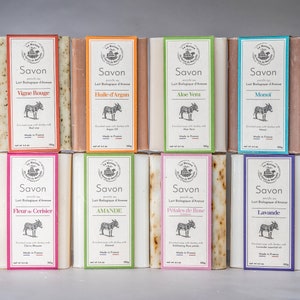 French Soap - Savon de Marseille Soap with Organic Donkey Milk - 125g Bars
