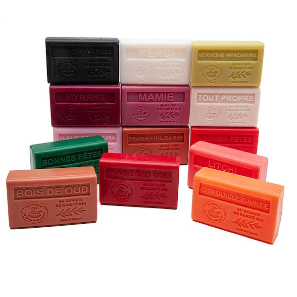 French Soap - Savon de Marseille Soap with Organic Shea Butter 125g Bars